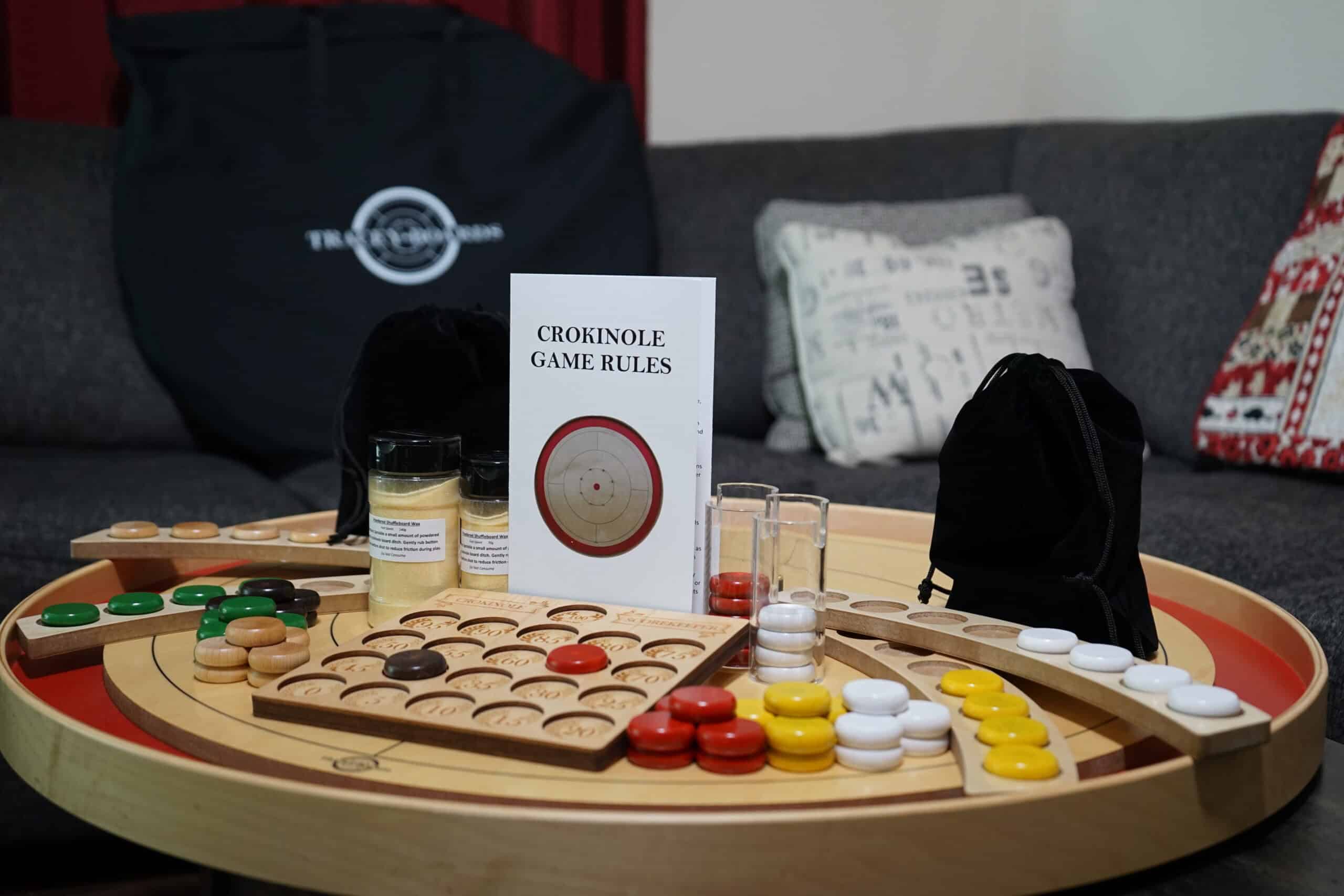 Red Crokinole Board - Ultimate Package - Image 2